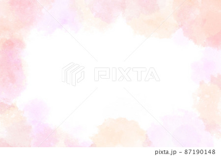 水彩背景素材　春色囲み3 87190148