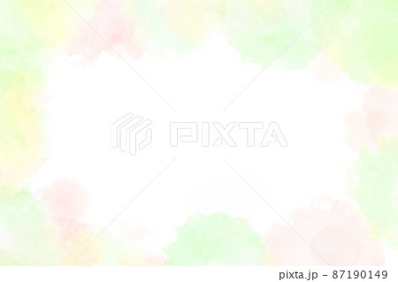 水彩背景素材　春色囲み2 87190149