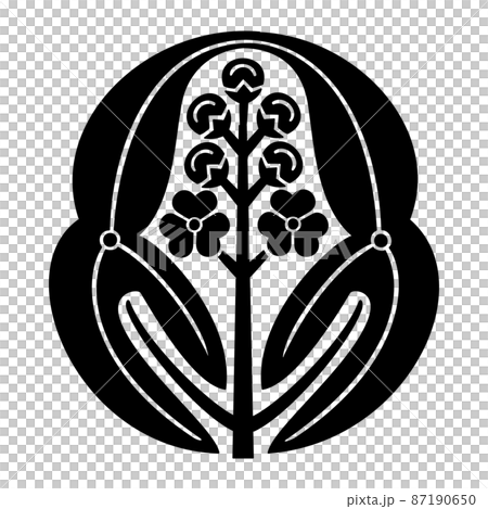 毛利元就の家紋　長門沢瀉　 87190650