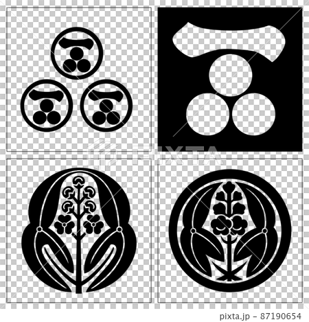 毛利元就の家紋 87190654