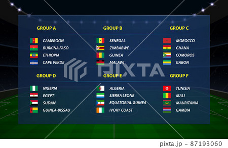 Africa nations soccer cup groups. All flags Africa nations soccer cup groups. All flags 87193060