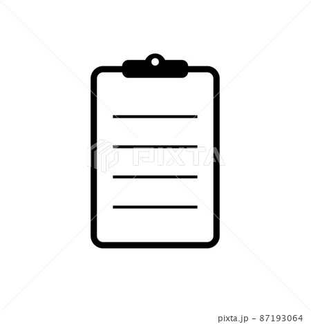 Clipboard line icon. Task document symbol 87193064