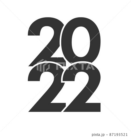 Happy New Year 2021 text design logo. Happy New Year 2021 text design logo. 87193521