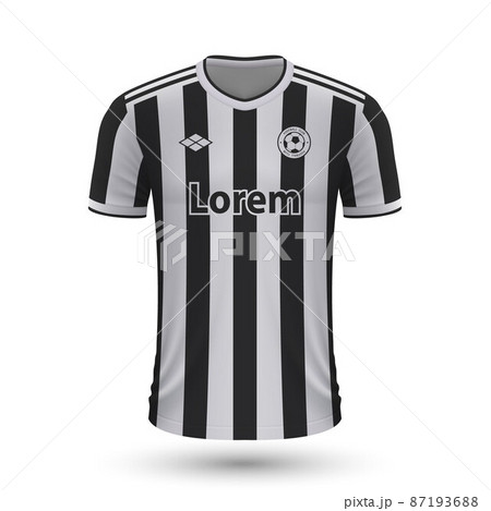 Realistic soccer shirt Juventus 2022, jersey template for footba Realistic soccer shirt Juventus 2022, jersey template for footba 87193688