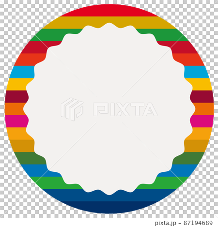 使用 17 種顏色的 SDGs 2 圓形標題框 使用 17 種顏色的 SDGs 2 圓形標題框 87194689