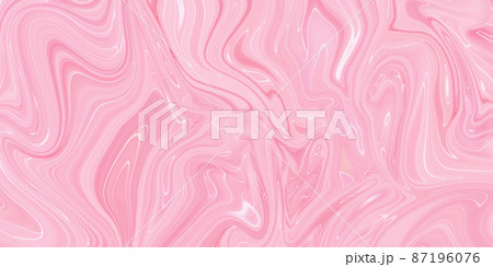 Swirls of marble or the ripples of agate. Liquid marble texture with pink colors. Abstract painting background for wallpapers, posters, cards, invitations, websites. Fluid art 87196076
