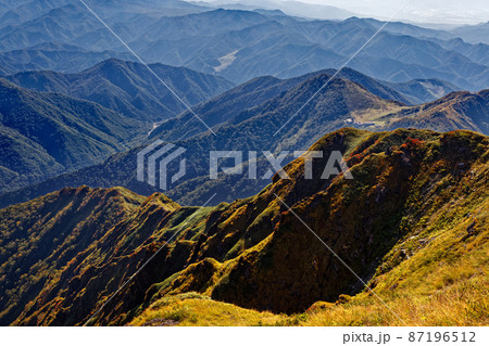 谷川岳・オキの耳から見る西黒尾根と天神平 87196512