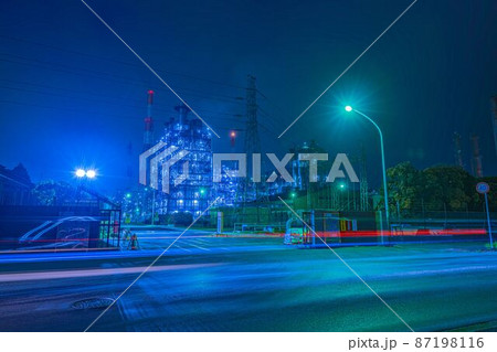 【8K】【工場夜景】 【8K】【工場夜景】 87198116