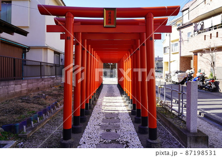 道念稲荷神社 連なる鳥居 ～横浜市鶴見区～ 87198531