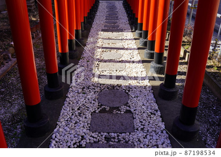 道念稲荷神社 連なる鳥居の参道 ～横浜市鶴見区～ 87198534