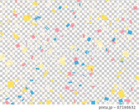 紙吹雪,カラフル,パーティ,金平糖,パーティ,お祝い,バースデー,イベント,フェスティバル,祝賀,キ 87198632