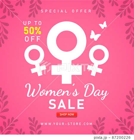 International women day sale background design 87200226