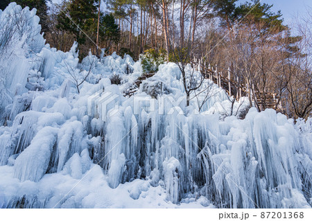 冬の湧水広場、いなぶの氷瀑〈愛知県豊田市〉 冬の湧水広場、いなぶの氷瀑〈愛知県豊田市〉 87201368