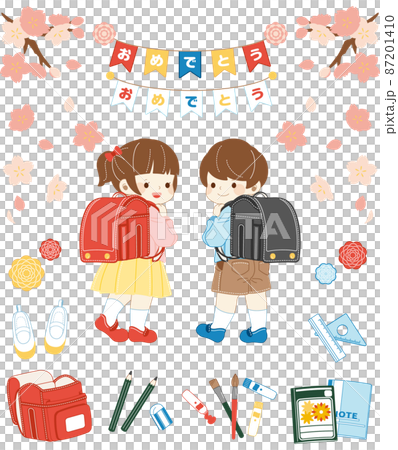 入学イラスト(私服Ver.) 87201410