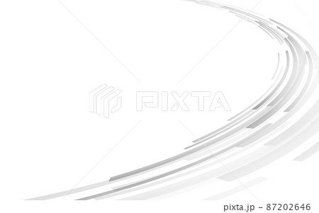 グレーの円形の背景 ベクター画像 87202646