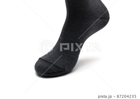 foot sock gray color isolated on white background 87204235