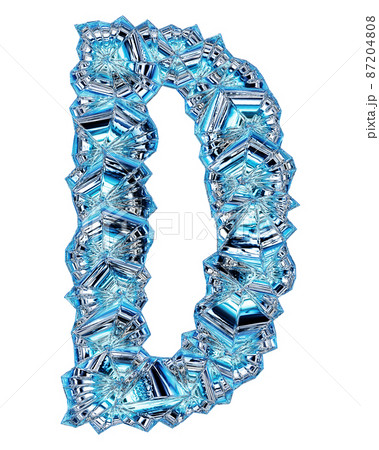 Blue crystals font.Glass italic uppercase letter. Blue crystals font.Glass italic uppercase letter. 87204808