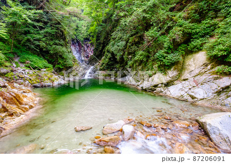 尾白川渓谷（夏）：千ヶ淵 87206091