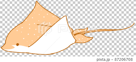 泳ぐエイ(橙色) 泳ぐエイ(橙色) 87206708