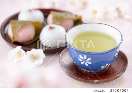 桜餅とお茶 87207092