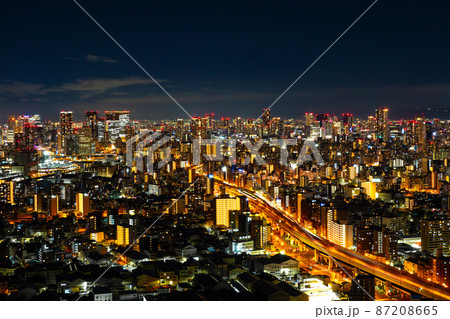 大阪市内の夜景 87208665