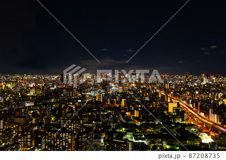 大阪市内の夜景 大阪市内の夜景 87208735