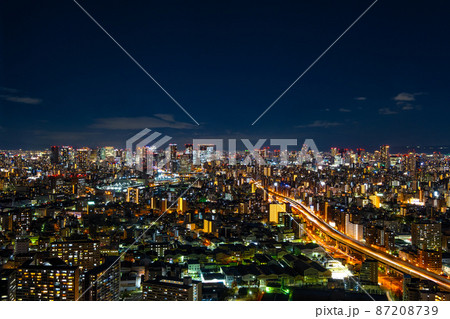 大阪市内の夜景 大阪市内の夜景 87208739
