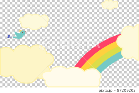 雲と虹と鳥 87209202