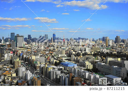 2月　世田谷976東京タワー･港区方面東京タワーと首都高速3号渋谷線･三軒茶屋キャロットタワー展望 87211215