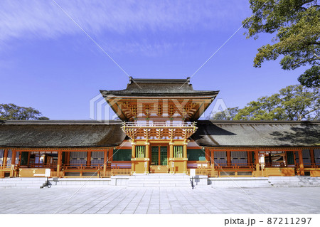 全国の八幡宮の総本社である宇佐神宮(大分県宇佐市) 全国の八幡宮の総本社である宇佐神宮(大分県宇佐市) 87211297