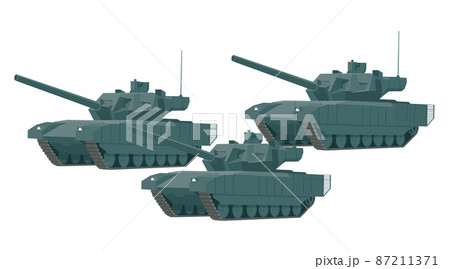 戦車　ロシア　T-14　イラスト素材 87211371