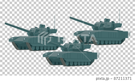 戦車　ロシア　T-14　イラスト素材 87211371