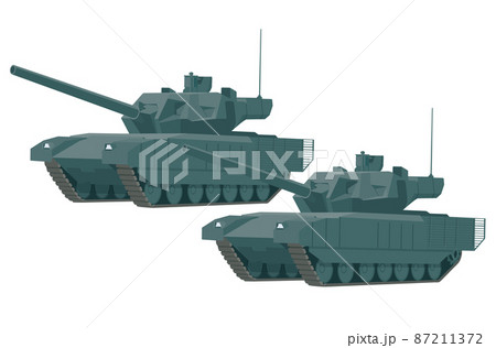 戦車 ロシア T 14 イラスト素材のイラスト素材