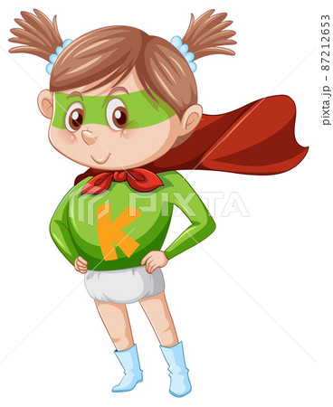 Little girl in superhero costume Little girl in superhero costume 87212653
