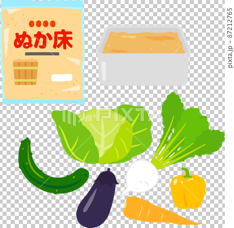 ぬか床の素といろいろな野菜 87212765