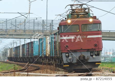 北陸本線 加賀笠間-美川 JR貨物 EF81-30(富山) 北陸本線 加賀笠間-美川 JR貨物 EF81-30(富山) 87214055