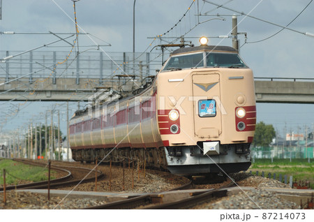 北陸本線 加賀笠間-美川 JR西日本 485系 A01編成(京都) 雷鳥 北陸本線 加賀笠間-美川 JR西日本 485系 A01編成(京都) 雷鳥 87214073