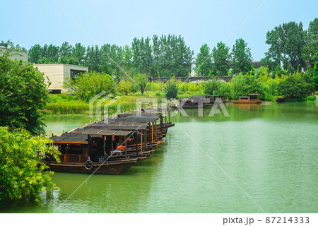 scenery of wuzhen, a historic scenic town in zhejiang, china 87214333