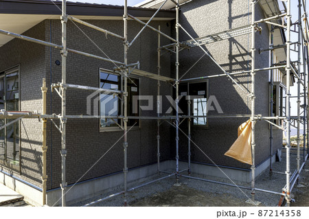 木造住宅建築現場 木造住宅建築現場 87214358