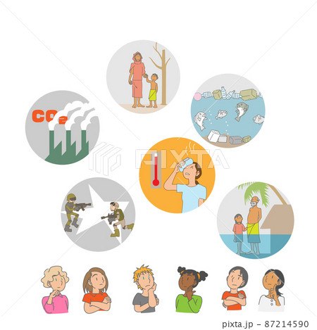 地球の問題を考える世界の子どもたち 87214590