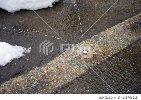 消雪パイプの散水 消雪パイプの散水 87214813