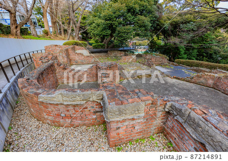 神奈川県　横浜市中区元町にある元町公園　山手80番館遺跡 87214891