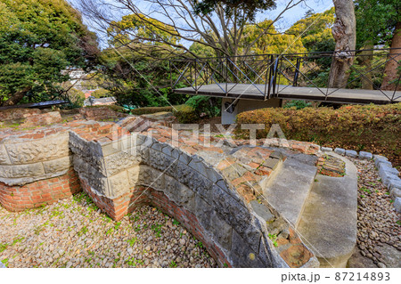 神奈川県　横浜市中区元町にある元町公園　山手80番館遺跡 87214893