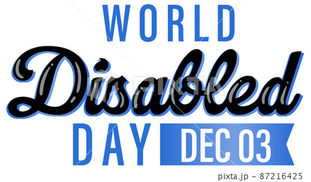 World disabled day logo design 87216425