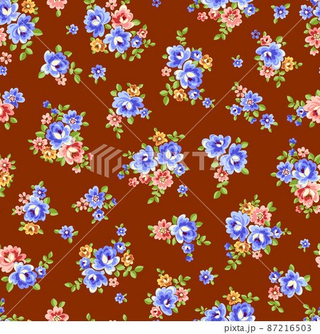 シームレスに連続する花柄, 87216503
