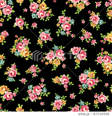 シームレスに連続する花柄, 87216506