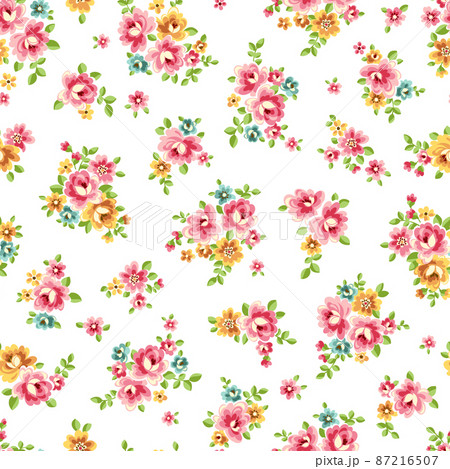 シームレスに連続する花柄, 87216507