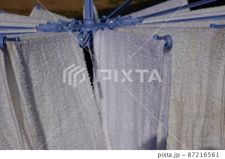 タコの足に干されたタオル 87216561