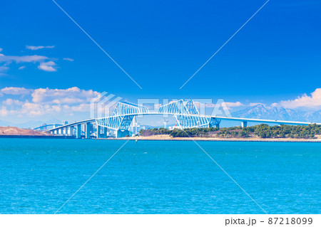東京ゲートブリッジ（舞浜海岸より） 87218099