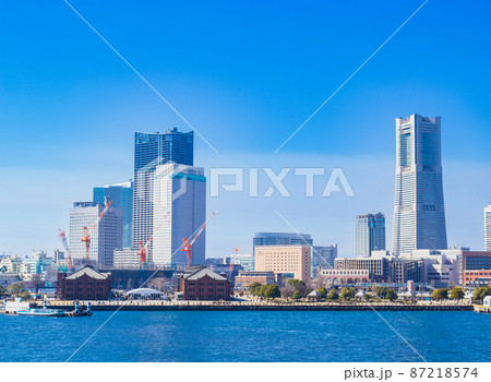 横浜　赤レンガ倉庫とみなとみらい 87218574